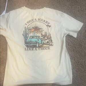 Heart like a truck oversized tee